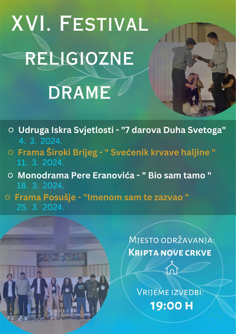 XVI. Festival religiozne drame